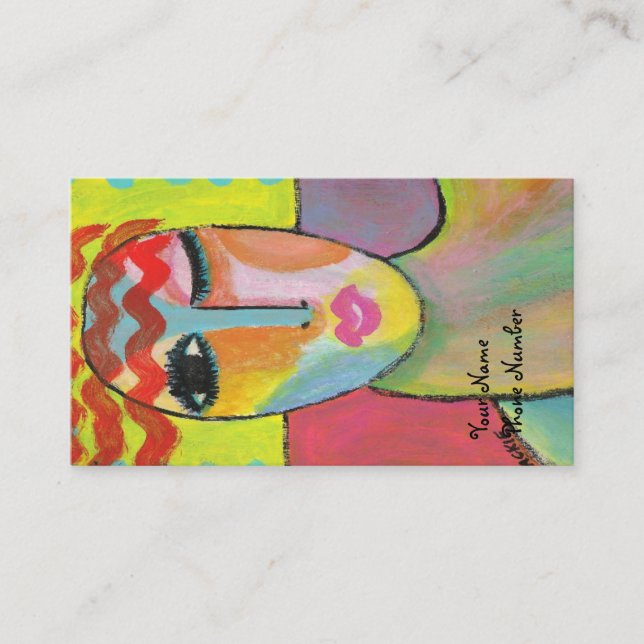 Wild Red Hair Business Card (Front)