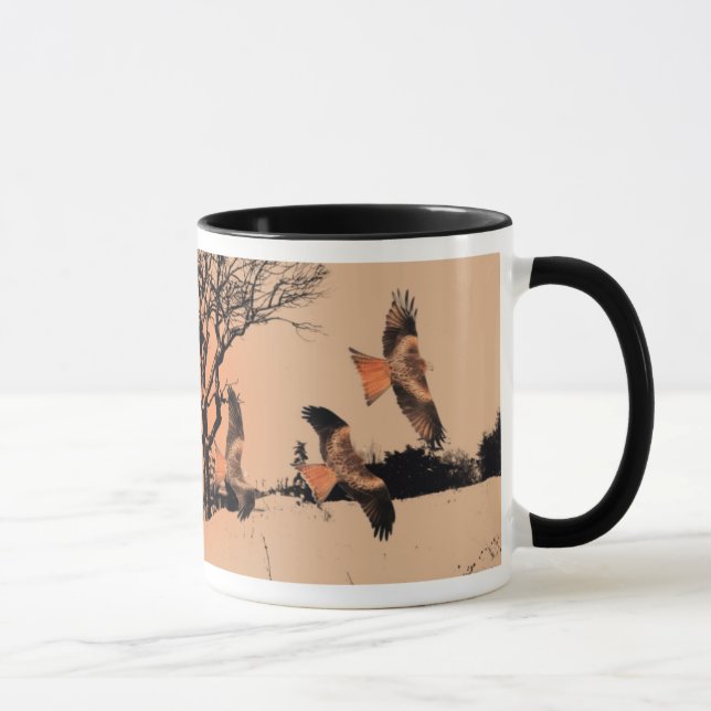 Wild Red Kites in the Landscape Mug (Right)