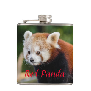 Wild Red Panda  Hip Flask