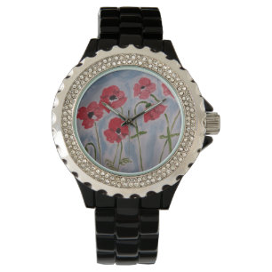 Wild Red Poppies Watch