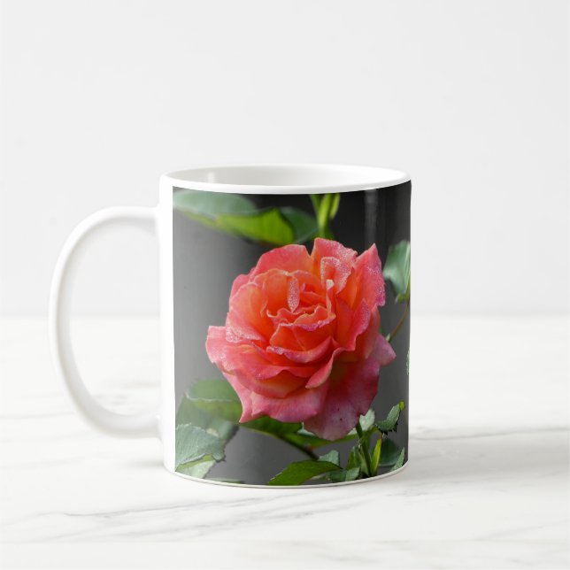 Wild Red Rose - mug (Left)