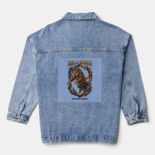 Wild Reign – Savage Bond Graphic Denim Jacket