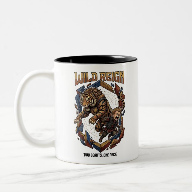 Wild Reign – Savage Bond Graphic Two-Tone Coffee Mug (Left)