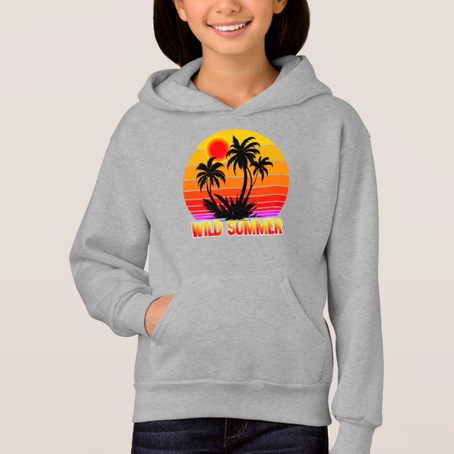 Wild Retro Summer Vibes with Palm Trees Design (Front)