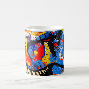 Wild Retro T-rex Dinosaur Fusion Coffee Mug