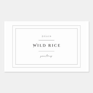 Wild Rice Food Label Stickers