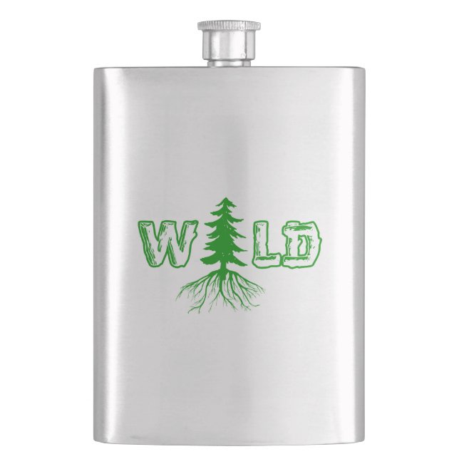 Wild Roots Outdoors Hip Flask (Front)