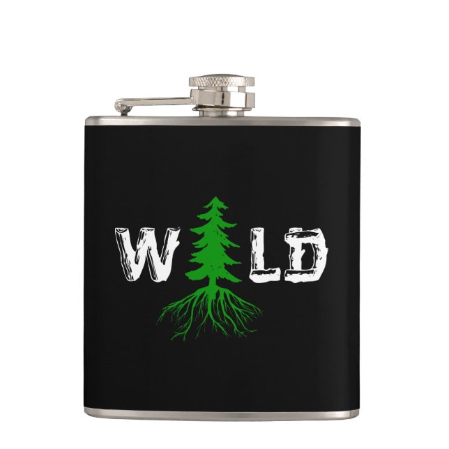 Wild Roots Outdoors Hip Flask (Front)