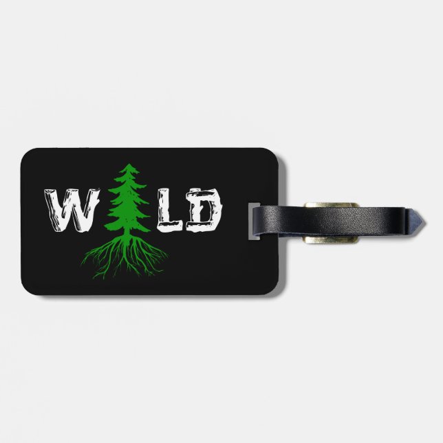 Wild Roots Outdoors Luggage Tag (Back Horizontal)
