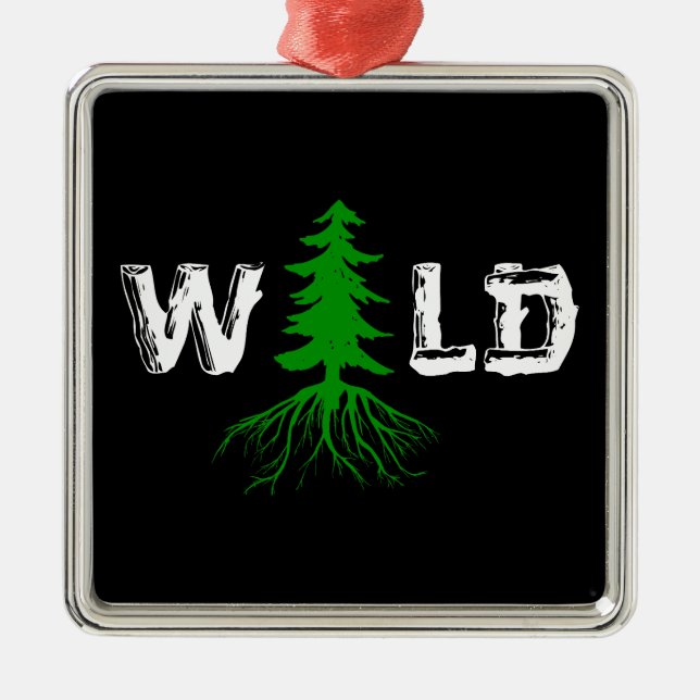 Wild Roots Outdoors Metal Tree Decoration (Front)