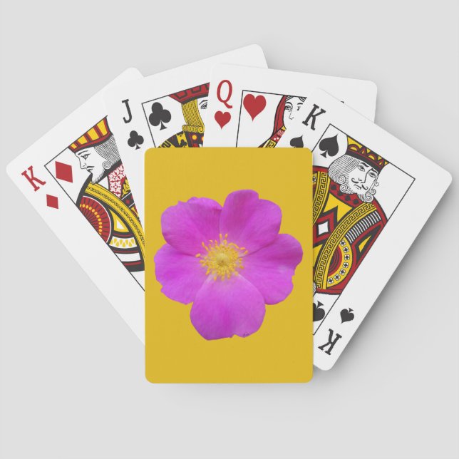Wild Rose 2 Playing Cards (Back)