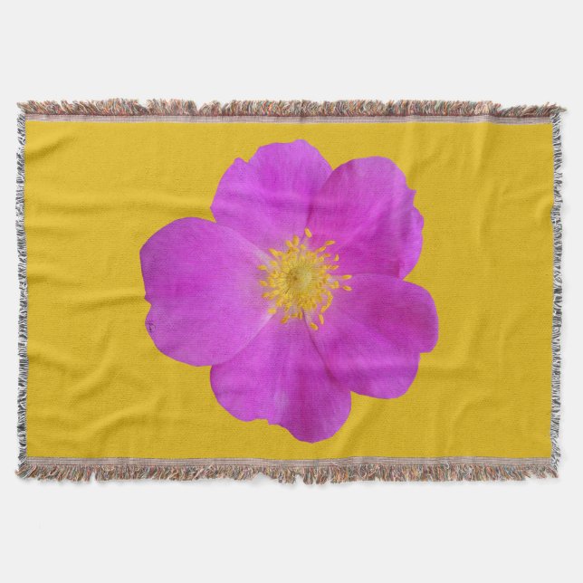 Wild Rose 2 Throw Blanket (Front)