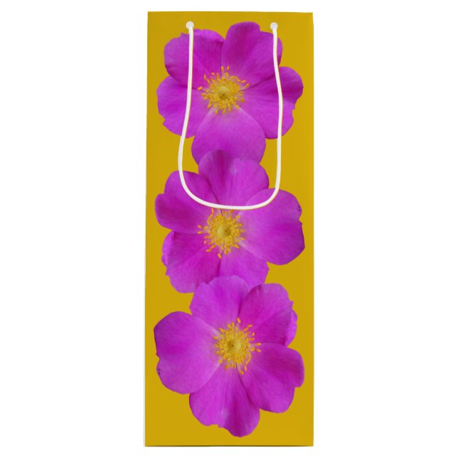 Wild Rose 2 Wine Gift Bag (Front)