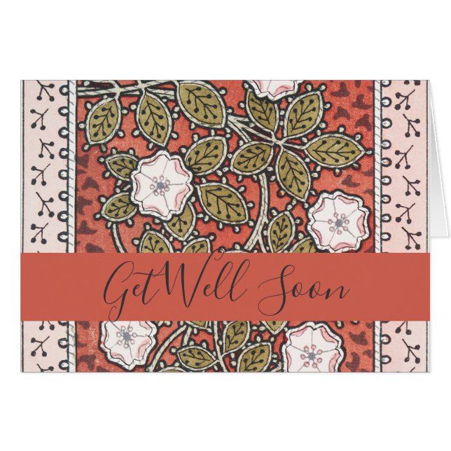 Wild Rose Art Illustration Flower Vintage (Front Horizontal)