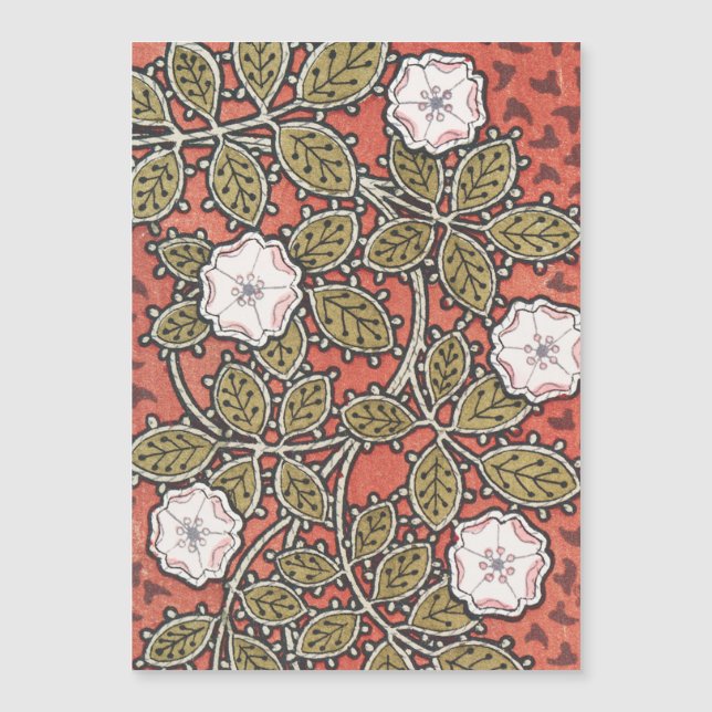 Wild Rose Art Illustration Flower Vintage (Front)