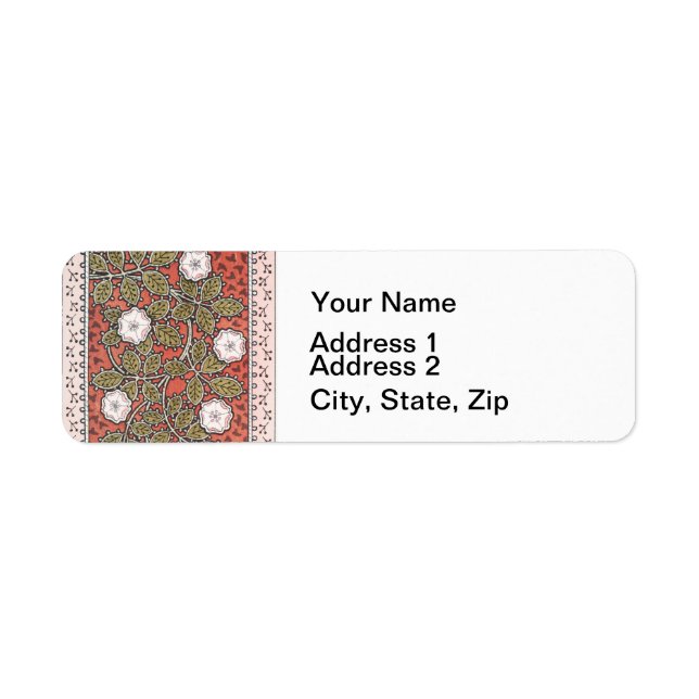 Wild Rose Art Illustration Flower Vintage (Front)