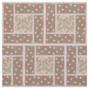 Wild Rose Art Illustration Flower Vintage Fabric