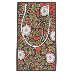 Wild Rose Art Illustration Flower Vintage Small Gift Bag