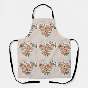 Wild Rose Blooms Apron