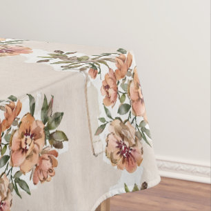 Wild Rose Blooms Tablecloth