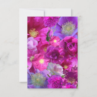 Wild Rose Collage Card