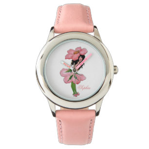Wild Rose Cute Flower Child Floral Funny Girl Watch