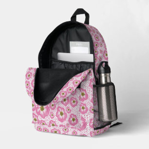 Wild Rose Design on Backpack