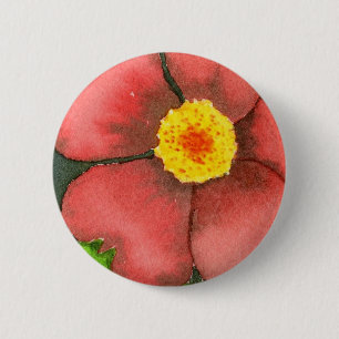 "Wild Rose" Floral Button