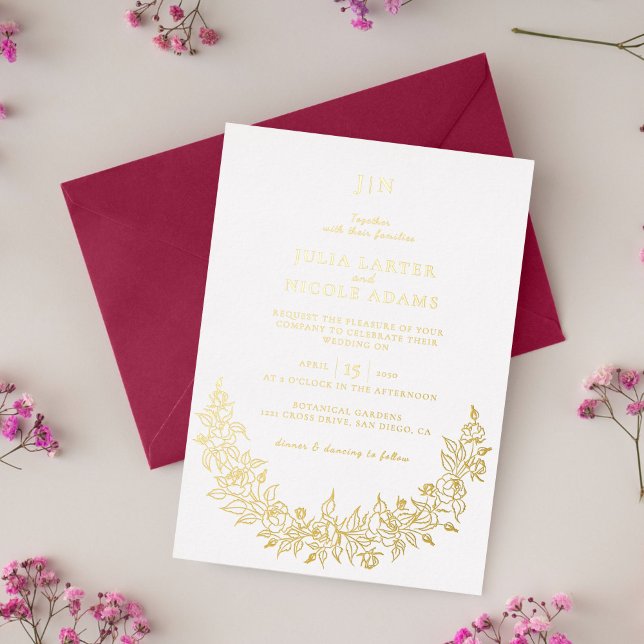 Wild Rose Floral Petals Garden Affair Wedding (Creator Uploaded)