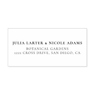 Wild Rose Floral Petals Garden Affair Wedding Self-inking Stamp