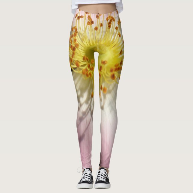 Wild rose flower leggings (Front)