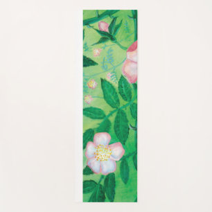 Wild Rose Rosa Canina flowering Yoga Mat
