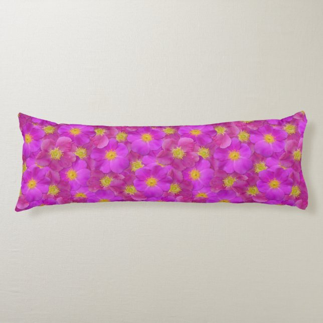 Wild Rose Seamless Pattern Body Cushion (Front)