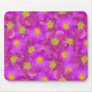 Wild Rose Seamless Pattern Mouse Mat