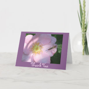 Wild Rose Thank You Card