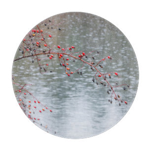 Wild Rose Tree Hanging a Pond Seabeck, WA Cutting Board