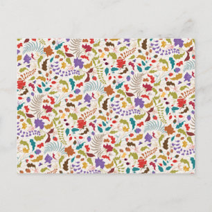 Wild Rose Woods Exotic Flower Garden Wedding Postcard