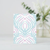 Wild roses and butterflies /pink/pale green/yellow