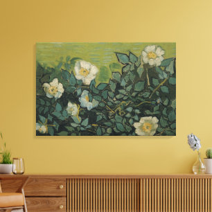 Wild Roses by Vincent van Gogh Canvas Print
