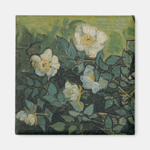 Wild Roses by Vincent van Gogh Magnet