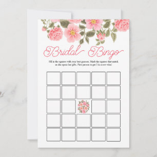 WILD ROSES COUNTRY Bridal Shower Bingo DIGITAL Invitation