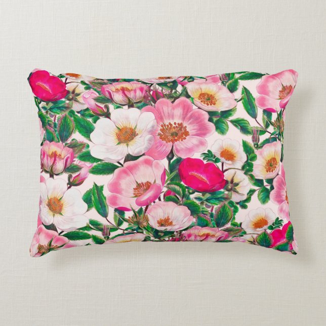 Wild Roses Decorative Cushion (Front)