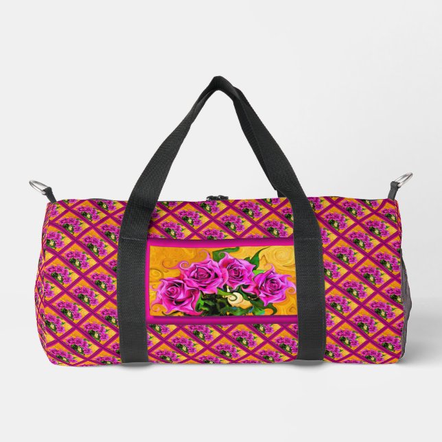 Wild Roses  Duffle Bag (Front)