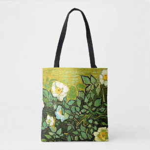 Wild Roses, famous painting by Van Gogh Tote Bag