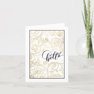 Wild Roses Folded Greeting Card