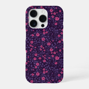 Wild roses in pink and purple iPhone 16 pro case