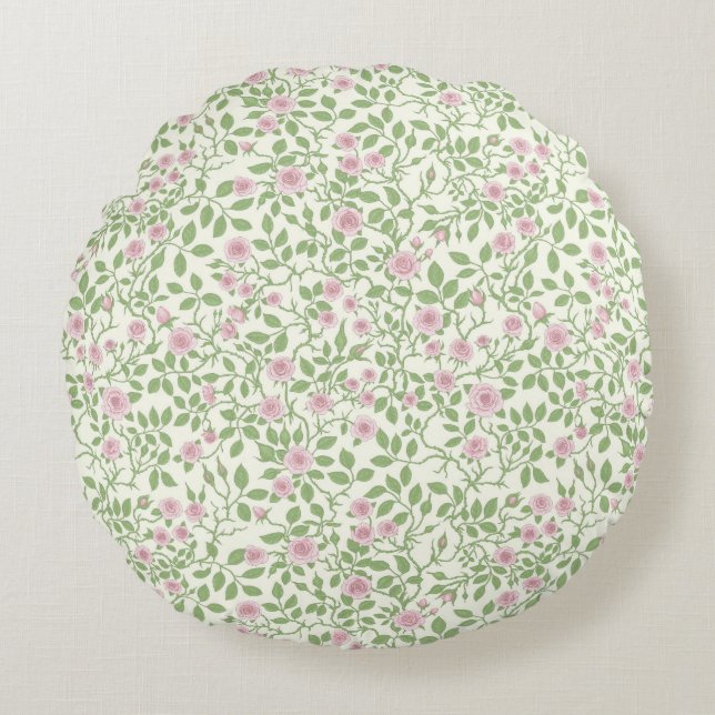Wild roses  round cushion (Front)