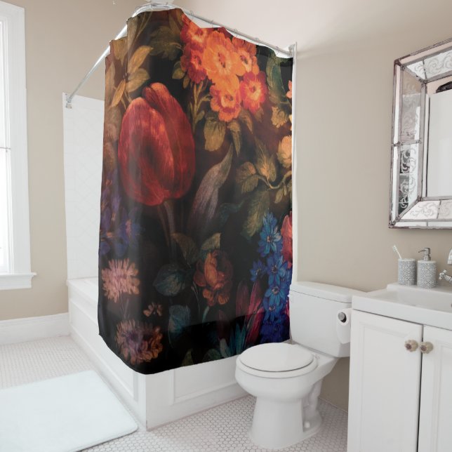 WILD ROSES  SHOWER CURTAIN (In Situ)