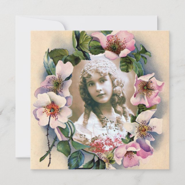 WILD ROSES SWEET 16 PHOTO TEMPLATE (Front)