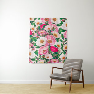 Wild Roses Tapestry